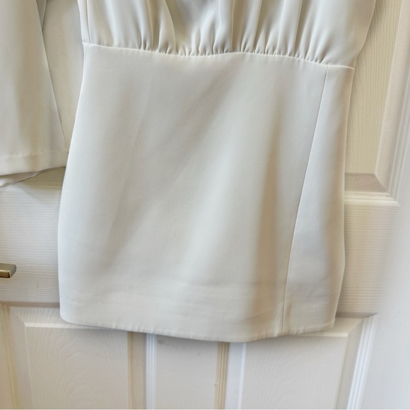 ILA Neptun One Shoulder Mini Dress with Beaded Infinity Detail White 36 - Picture 9 of 16